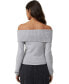 ფოტო #2 პროდუქტის Women's Everfine Off The Shoulder Pullover Sweater