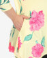 Фото #5 товара Plus Size Floral Printed Cold Shoulder Tunic Top