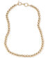 Фото #1 товара Lauren Ralph Lauren gold-Tone Metal Bead 20" Collar Necklace
