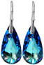 Фото #1 товара Stunning Drop Bermuda Blue earrings