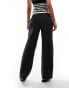 JDY wide leg trouser in wash black