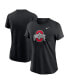 Фото #1 товара Women's Black Ohio State Buckeyes Primetime Evergreen Logo T-Shirt