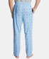 ფოტო #2 პროდუქტის Men's Printed Cotton Pajama Pants