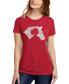 ფოტო #1 პროდუქტის Women's Premium Blend Word Art Girl Horse T-Shirt