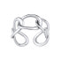 Modern open silver ring Baetis RMM25599