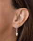 ფოტო #4 პროდუქტის Lab-Created Moissanite Drop Earrings (3-3/8 ct. t.w.) in Sterling Silver