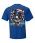 Фото #3 товара Men's Royal 2023 Daytona 500 Two Spot Knit Patriotic Eagle T-shirt