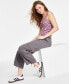 ფოტო #6 პროდუქტის Juniors' Camo-Print Drawcord-Hem Parachute Pants