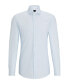 Men's Easy-Iron Structured Stretch Cotton Slim-Fit Dress Shirt