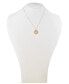 ფოტო #2 პროდუქტის Coin Double-Sided 18" Pendant Necklace in 10k Gold