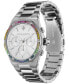 ფოტო #5 პროდუქტის Women's Hexa Multifunction Silver-Tone Stainless Steel Bracelet Watch 38mm