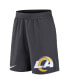 Фото #2 товара Men's Anthracite Los Angeles Rams Stretch Performance Shorts