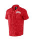 ფოტო #3 პროდუქტის Men's Darius Rucker Collection by Scarlet Ohio State Buckeyes Team Color Button-Up Shirt