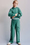 Hoodie and wide-leg cargo trousers co-ord