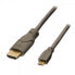 Фото #1 товара lindy 0.5m HDMI - USB 2.0 Micro B M/M 0,5 m Micro USB Черный, Антрацит 41565
