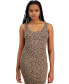 Фото #4 товара Women's Cheetah-Print Jersey Midi Dress, Created for Macy's