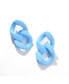 ფოტო #1 პროდუქტის Women's Blue Chain-link Drop Earrings