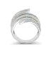 Multi Color Baguette Cubic Zirconia Ring (4 1/3 ct. t.w.) in Sterling Silver