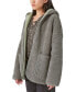 Reversible Hi-Pile Hooded Sherpa Cardigan Sweater