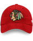 ფოტო #3 პროდუქტის Men's Red Chicago Blackhawks Core Primary Logo Adjustable Hat
