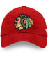 Men's Red Chicago Blackhawks Core Primary Logo Adjustable Hat