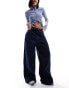 Фото #4 товара Monki baggy fit trousers in navy