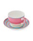 Calypso Teacup & Saucer, Set of 4