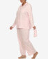 ფოტო #8 პროდუქტის Plus Size Pajama Set, 3-Piece