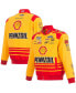 Men's Yellow Joey Logano Shell Pennzoil Twill Driver Uniform Full-Snap Jacket