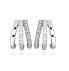 Timeless silver hoop earrings with zircons SVLE0546SH8BI00