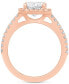 ფოტო #10 პროდუქტის Certified Lab Grown Diamond Halo Engagement Ring (2-1/2 ct. t.w.) in 14k Gold