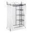 Metall Garderobe COUNTRY mit Stoffbezug