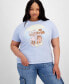 ფოტო #1 პროდუქტის Trendy Plus Size Tropical Mickey And Minnie Graphic T-Shirt