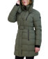 Фото #5 товара Women's Belted Hooded Puffer Coat