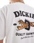 Dickies chincoteague island short sleeve back print t-shirt in white- exlcusive to asos