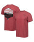 Фото #1 товара Men's Crimson Saint Joseph's Hawks Landscape Shield T-shirt