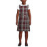 Little Girls School Uniform Plaid Jumper Top of Knee