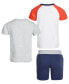 Toddler Boys Gorilla Graphic T-Shirt, Colorblocked T-Shirt & Colorblocked Shorts, 3 Piece Set