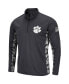 Men's Charcoal Clemson Tigers OHT Military-Inspired Appreciation Digi Camo Quarter-Zip Jacket