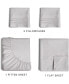 Фото #2 товара 5 Piece 100% Cotton 400 Thread Count Sheet Set - Split King