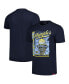 ფოტო #1 პროდუქტის Men's and Women's Navy Distressed Memphis Grizzlies Swish Super-Soft Comfy Tri-Blend T-shirt