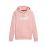 Puma Ess Logo Pullover Hoodie Womens Pink Casual Outerwear 58678963