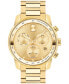 ფოტო #1 პროდუქტის Men's Bold Verso Yellow Ionic Gold-Tone Plated Steel Bracelet Watch 44mm