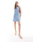 Фото #2 товара Nobody's Child Finsbury scallop mini dress in denim