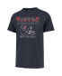 Фото #1 товара Men's Navy Distressed Houston Texans Gridiron Classics Time Lock Franklin T-shirt
