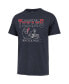 Фото #2 товара Men's Navy Distressed Houston Texans Gridiron Classics Time Lock Franklin T-shirt