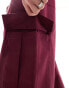 Фото #5 товара ASOS DESIGN loose cargo trousers with elasticated waist in burgundy