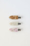3-pack of pearly hair clips