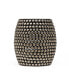 Фото #6 товара Modern Textured Metal Accent Table With Studded Design