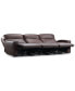 Фото #3 товара Dextan Leather 3-Pc. Sofa with 3 Power Recliners, Created for Macy's